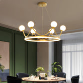 Crown Brass Chandelier